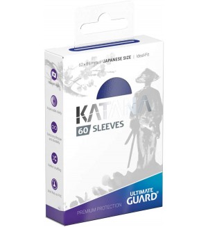 Протектори за карти Ultimate Guard Katana Sleeves Japanese Size - Blue (60 бр.)
