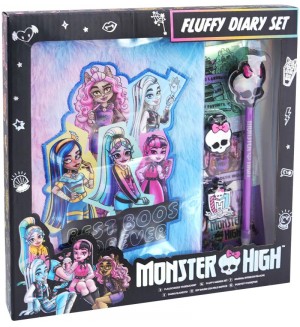 Пухкав дневник Clementoni - Monster High, с химикалка