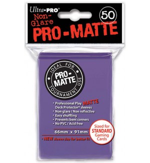 Ultra Pro Card Protector Pack - Standard Size - Лилави, матови