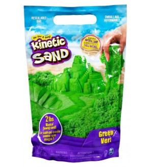 Пясък в плик Spin Master Kineti Sand - Зелен, 907 g