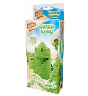 Пясък за игра Play-Toys - Зелен, 400 g