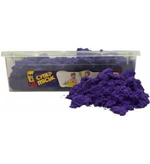 Пясък за игра Пясъчко - Лилав, 2 kg
