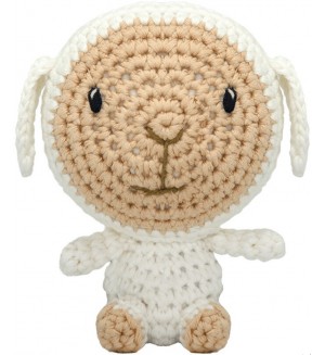 Ръчно плетена играчка Wild Planet - Овца, 12 cm