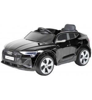 Радиоуправляем акумулаторен джип Audi - E-Tron Sportback 2025, 4x4, 200W, 12V/7AH, 2.4 GHz, черен