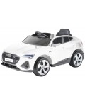 Радиоуправляем акумулаторен джип Audi - E-Tron Sportback 2025, 4x4, 200W, 12V/7AH, 2.4GHz, бял