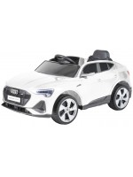 Радиоуправляем акумулаторен джип Audi - E-Tron Sportback 2025, 4x4, 200W, 12V/7AH, 2.4GHz, бял