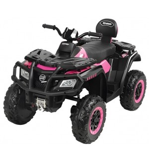 Радиоуправляем акумулаторен джип Caretero Toyz - Quad Rush, розов