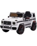 Радиоуправляем акумулаторен джип Mercedes-Benz - G63 2025, 110W, 12V/7Ah, 2.4GHz, бял