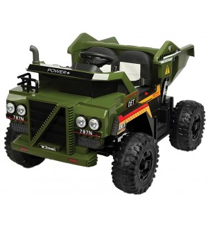 Радиоуправляем акумулаторен самосвал Caretero Toyz - Tank, зелен 