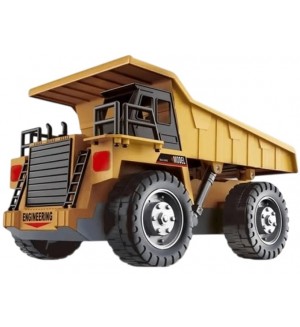 Радиоуправляем камион Sonne - Строителен самосвал  с барели и конуси, 1:16 Радиоуправляем камион Sonne - Строителен самосвал  с барели и конуси, 1:16