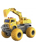 Радиоуправляем строителен багер Crazon - Със звукови и светлинни ефекти, 1:16, жълт