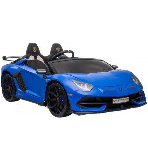 Радиоуправляемa акумулаторна кола Lamborghini - Aventador 2025, 24V/7AH, 600W, 2.4 GHz, синя
