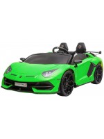 Радиоуправляемa акумулаторна кола Lamborghini - Aventador 2025, 24V/7AH, 600W, 2.4 GHz, зелена
