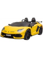 Радиоуправляемa акумулаторна кола Lamborghini - Aventador 2025, 24V/7AH, 600W, 2.4 GHz, жълта