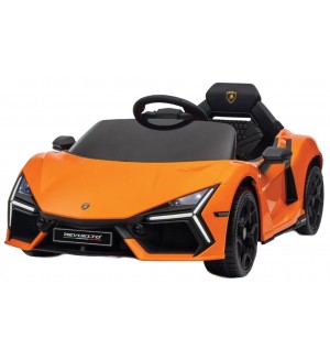 Радиоуправляема акумулаторна кола Lamborghini - Revuelto 2025, 4x4, 200W, 12V/7AH, 2,4GHz, оранжева