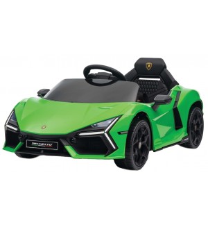 Радиоуправляема акумулаторна кола Lamborghini - Revuelto 2025, 4x4, 200W, 12V/7AH, 2,4GHz, зелена