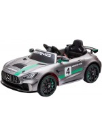Радиоуправляема акумулаторна кола Mercedes - GT4 EVO, 12V/7Ah, 2.4 GHz, сива
