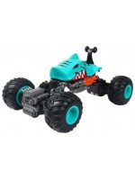 Радиоуправляема кола Crazon - Off-Road, с въртящи се предни колела, 1:16, синя 
