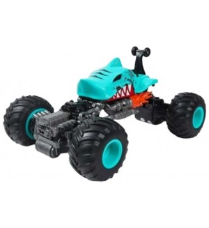 Радиоуправляема кола Crazon - Off-Road, с въртящи се предни колела, 1:16, синя 