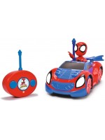 Радиоуправляема кола Jada toys Disney - Кабриолет Роудстър с фигурка Спайди, 1:24