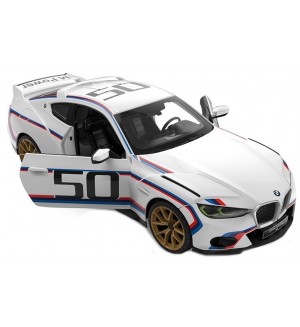 Радиоуправляема кола Rastar - BMW 3.0 CSL, 1:14, бяла