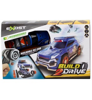 Радиоуправляема кола Silverlit - Build 2 drive, синя