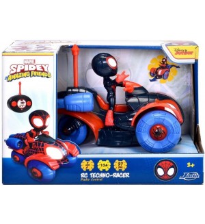 Радиоуправляема количка Jada Toys Disney - Спайди Майлс Моралес, 1:24