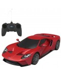 Радиоуправляема количка Rastar - Ford GT, червена, 1:24
