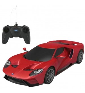 Радиоуправляема количка Rastar - Ford GT, червена, 1:24