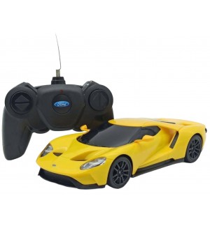 Радиоуправляема количка Rastar - Ford GT, жълта, 1:24