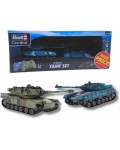 Радиоуправляеми танкове Revell - Battle Set със звук, 1:52, 2 броя