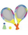 Ракети за плажен тенис 2 в 1 Plastica - С топче и перце
