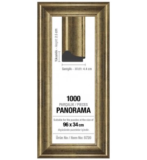 Рамка за панорамен пъзел Art Puzzle - Бронзова, до 1000 части