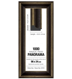 Рамка за панорамен пъзел Art Puzzle - Черна, за 1000 части
