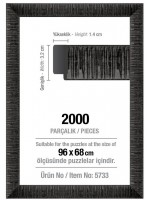Рамка за пъзел Art Puzzle - Черна, за 2000 части