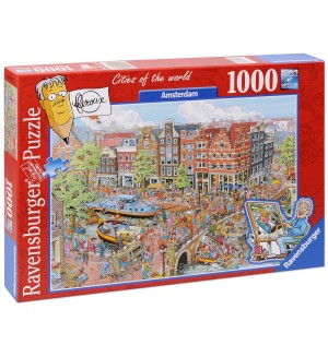 Пъзел Ravensburger от 1000 части - Амстердам