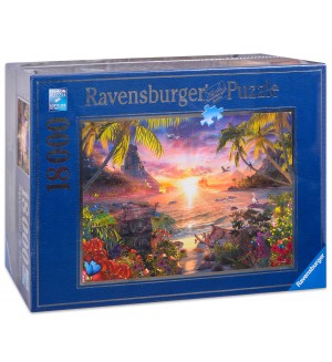 Пъзел Ravensburger от 18000 части - Залез в рая