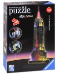 3D Пъзел Ravensburger от 216 части - Емпайър Стейт Билдинг 3D със светлини