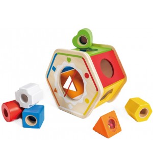 Разноцветен дървен сортер HaPe