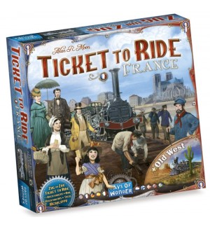 Разширение за настолна игра Ticket to Ride - France & Old West