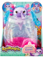 Разтеглива фигура Goliath - Воден приятел аксолотъл, лилав, с аквариум Bubble Reef