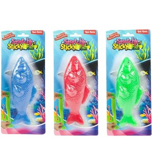 Разтеглива антистрес играчка Toi Toys - Лепяща рибка, асортимент