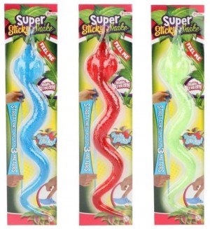 Разтеглива играчка Toi Toys - Залепваща змия, Асортимент Разтеглива играчка Toi Toys - Залепваща змия, Асортимент