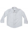 Риза Zinc - Бяла със сини драски, 92 cm