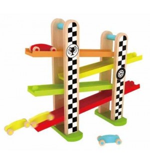 Детска дървена играчка Classic World – Състезателна писта