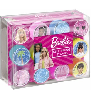 Самозареждащи се печати Totum - Barbie, 12 броя
