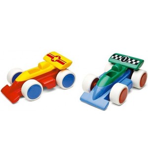 Състезателни колички Viking Toys, 4 броя, 15 cm