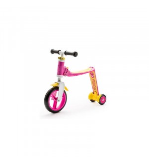 Scoot & Ride Детска тротинетка Highwaybaby+, 2 в 1 Розово/жълта