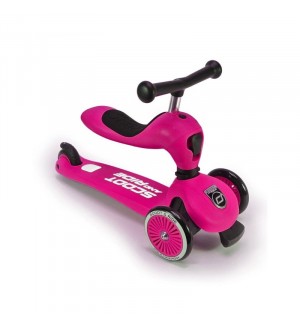 Scoot & Ride Детска тротинетка Highwaykick 1 2 в 1 Розова