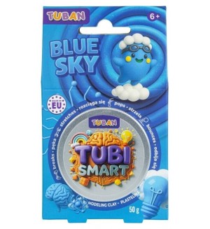 Сензорна маса за моделиране Tuban - Tubi Smart, 50 g, Blue sky